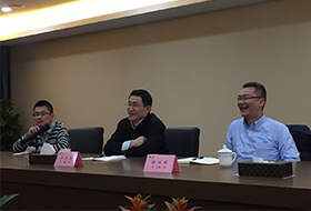 中国浦发纪委书记、副总经理辛中华带队到中机投资调研指导工作